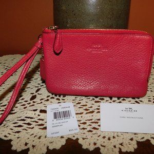 💥 GONE IN 24 HRS 💥 COACH DOUBLE ZIP WRISTLET
